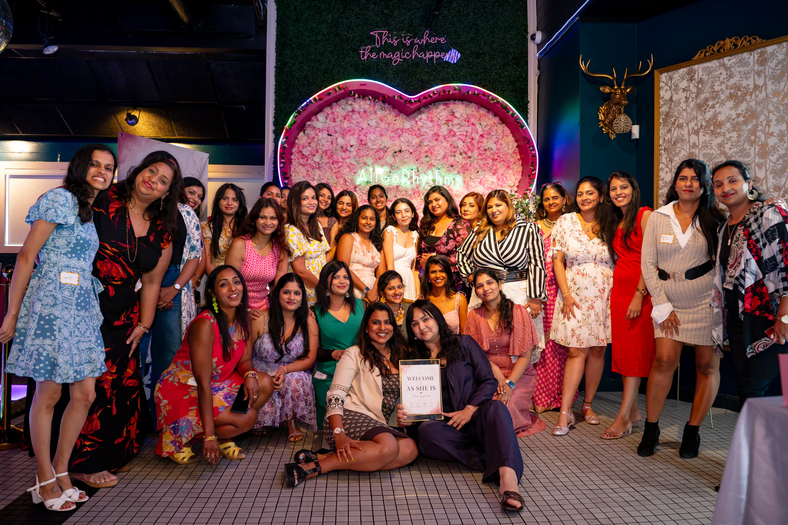 The As She Is community together at our first Founder Brunch